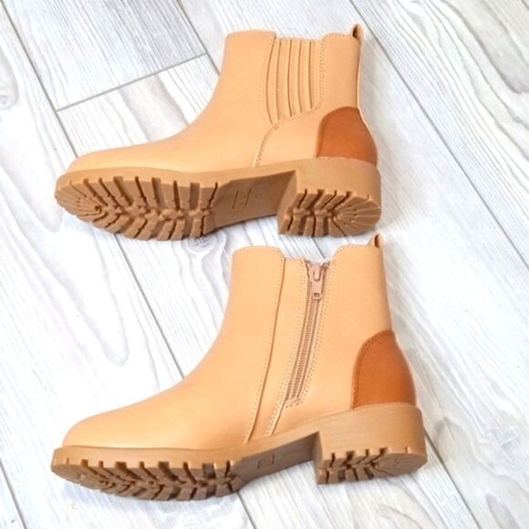 (70-3705)  ZBY Girls Ankle Boots Sz 1 - Picture 6 of 11